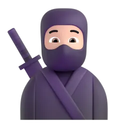 Emoji Ninja: carnagione chiara su Microsoft