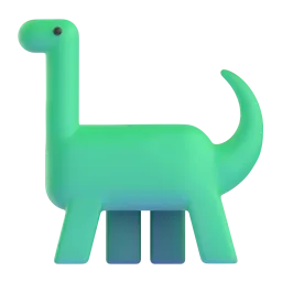 Sauropod emoji on Microsoft