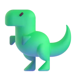 T-Rex emoji on Microsoft