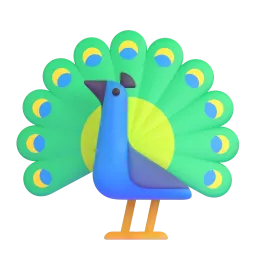 Peacock emoji on Microsoft