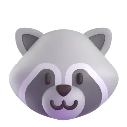 Microsoft üzerinde Rakun emojisi