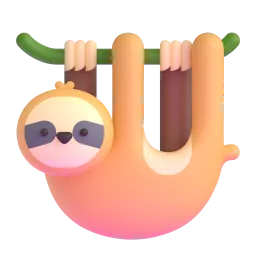 Sloth emoji on Microsoft