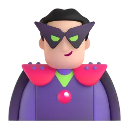 Emoji Supercattivo uomo: carnagione chiara su Microsoft