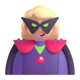 Emoji Ketua penjahat wanita: ton kulit sederhana pada Microsoft