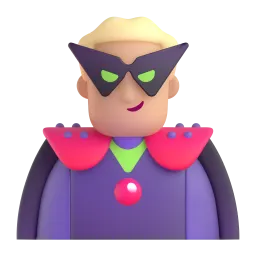 Man Supervillain: Medium Skin Tone emoji on Microsoft