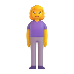 Emoji Donna in piedi su Microsoft