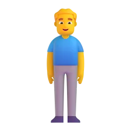 Stehender Mann-Emoji auf Microsoft