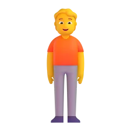 Person Standing emoji on Microsoft