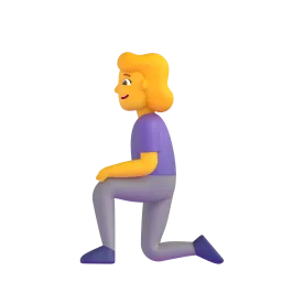 Woman Kneeling emoji on Microsoft