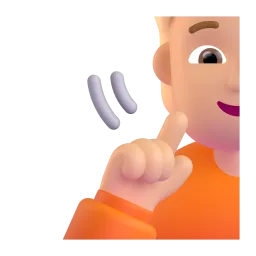 Emoji Pessoa surda: pele morena no Microsoft