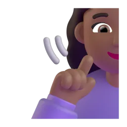 Deaf Man: Medium-Dark Skin Tone emoji on Microsoft