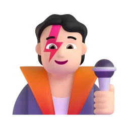 Singer: Light Skin Tone emoji on Microsoft