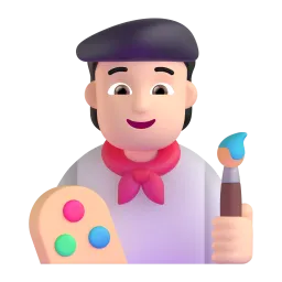 Emoji Artista: carnagione chiara su Microsoft