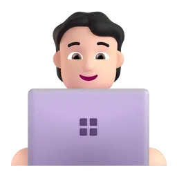 Technologist: Light Skin Tone emoji on Microsoft