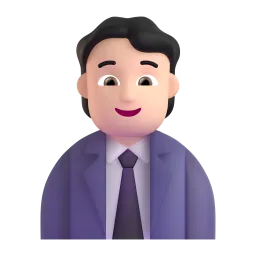 Office Worker: Light Skin Tone emoji on Microsoft
