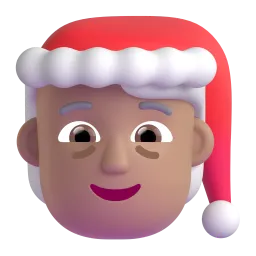 Mx Claus: Medium-Light Skin Tone emoji on Microsoft