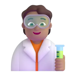 Scientist: Medium-Light Skin Tone emoji on Microsoft