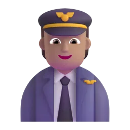 Pilot: Medium-Light Skin Tone emoji on Microsoft