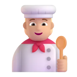 Cook: Medium Skin Tone emoji on Microsoft