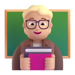 Emoji Insegnante: carnagione olivastra su Microsoft