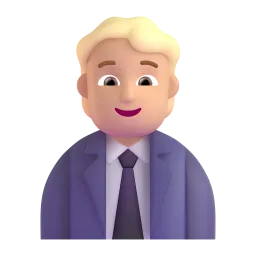 Office Worker: Medium Skin Tone emoji on Microsoft