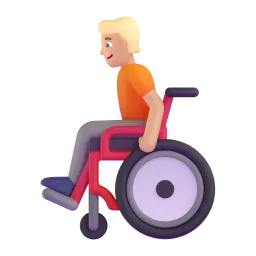 Emoji Persona su sedia a rotelle manuale: carnagione olivastra su Microsoft