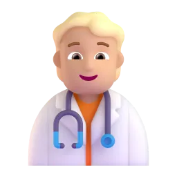 Health Worker: Medium Skin Tone emoji on Microsoft