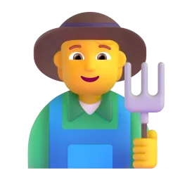 Microsoft での 農家 絵文字