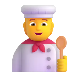 Emoji Cuisinier (tous genres) sur Microsoft