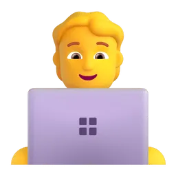 Technologist emoji on Microsoft