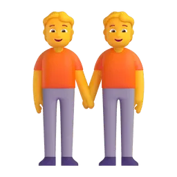 People Holding Hands emoji on Microsoft