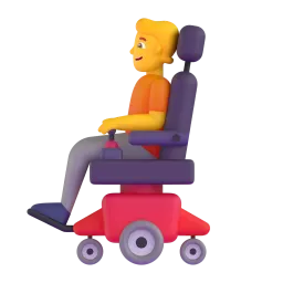 Emoji Persona su sedia a rotelle motorizzata su Microsoft
