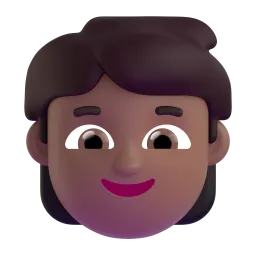 Microsoft üzerinde Çocuk: orta koyu cilt tonu emojisi