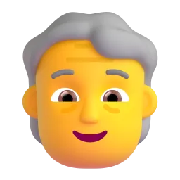 Emoji Persona anziana su Microsoft
