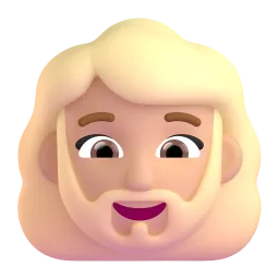Emoji Mulher: pele morena e barba no Microsoft