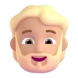 Person: Medium Skin Tone, Beard emoji on Microsoft