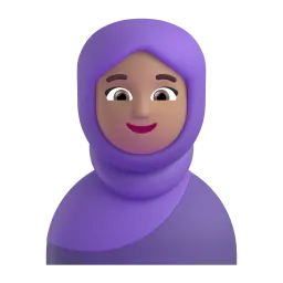 อีโมจิ ผู้หญิงโพกศีรษะ: โทนผิวสีขาวเหลือง บน Microsoft