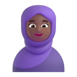 Emoji Donna con velo: carnagione abbastanza scura su Microsoft