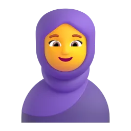 Woman with Headscarf emoji on Microsoft