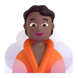 Emoji na Tao na nasa sauna: katamtamang dark na kulay ng balat sa Microsoft