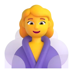 Woman in Steamy Room emoji on Microsoft