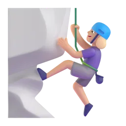 Woman Climbing: Medium Skin Tone emoji on Microsoft