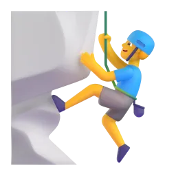 Man Climbing emoji on Microsoft