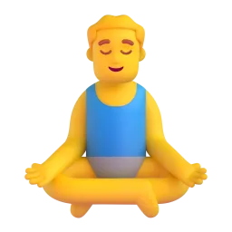 Man in Lotus Position emoji on Microsoft
