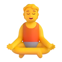 Person in Lotus Position emoji on Microsoft