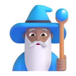 Emoji Ahli sihir lelaki: ton kulit sederhana cerah pada Microsoft