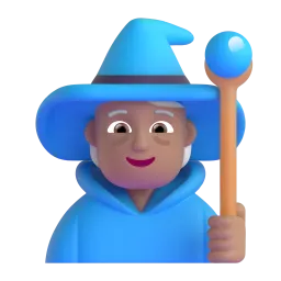 Mage: Medium-Light Skin Tone emoji on Microsoft