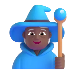 Mage: Medium-Dark Skin Tone emoji on Microsoft