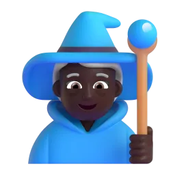 Magierin: dunkle Hautfarbe-Emoji auf Microsoft