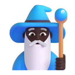 Magier: dunkle Hautfarbe-Emoji auf Microsoft